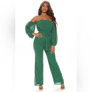 Lorena off shoulder jumpsuit, XL, Fashion Nova